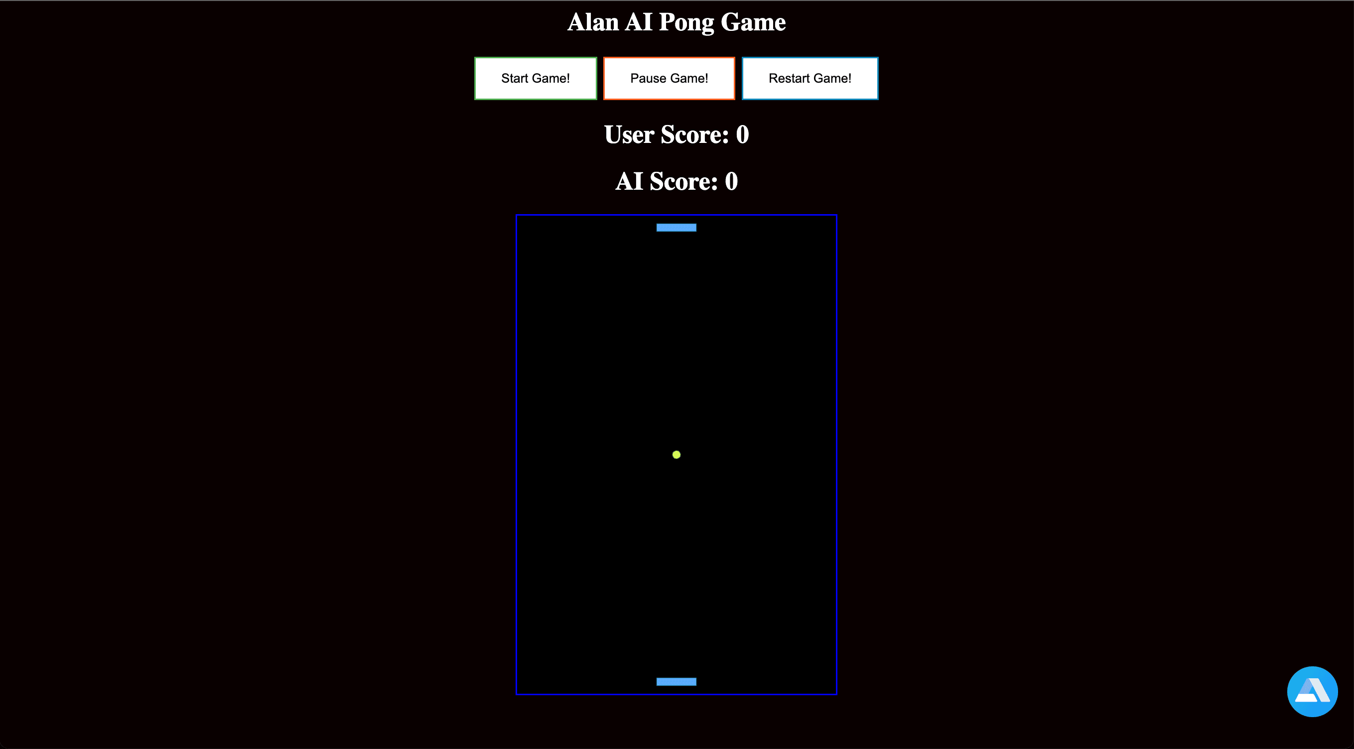 Voice-Controlled Ping Pong Game with Alan AI